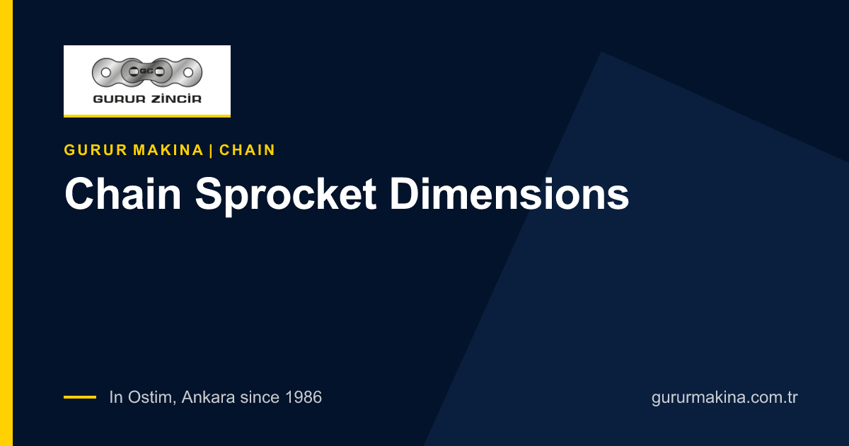 Chain Sprocket Dimensions