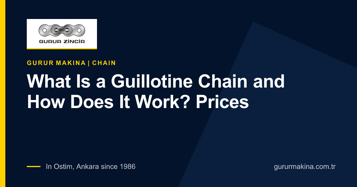 What Is a Guillotine Chain and How Does It Work? Prices