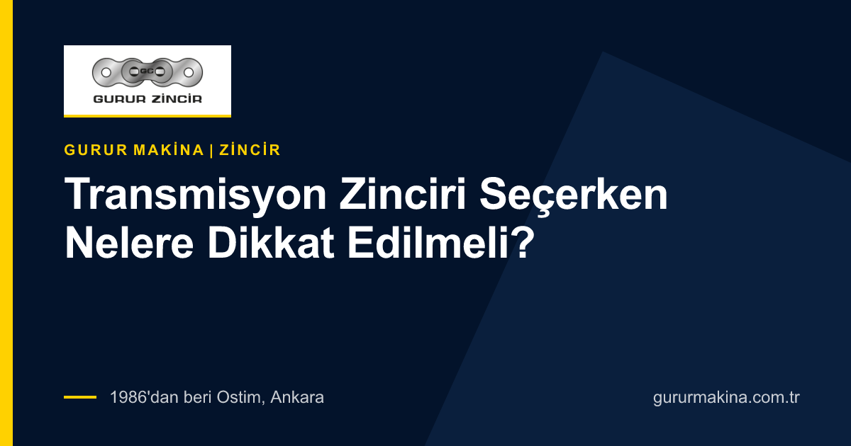 Transmisyon Zinciri Seçerken Nelere Dikkat Edilmeli?