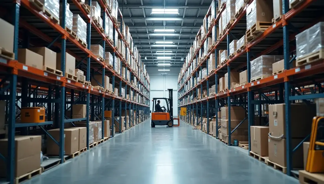 Industrial chain and gear supply logistics warehouse