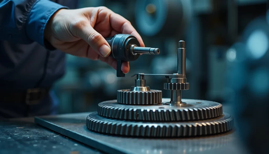 Sprocket tooth profile tolerance check with a precision measuring instrument