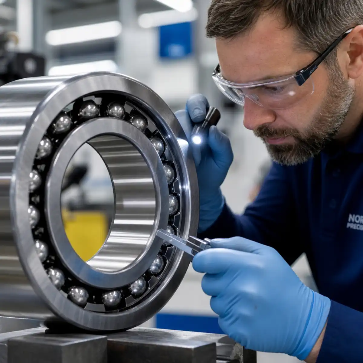 industrial bearing maintenance inspection control techniques