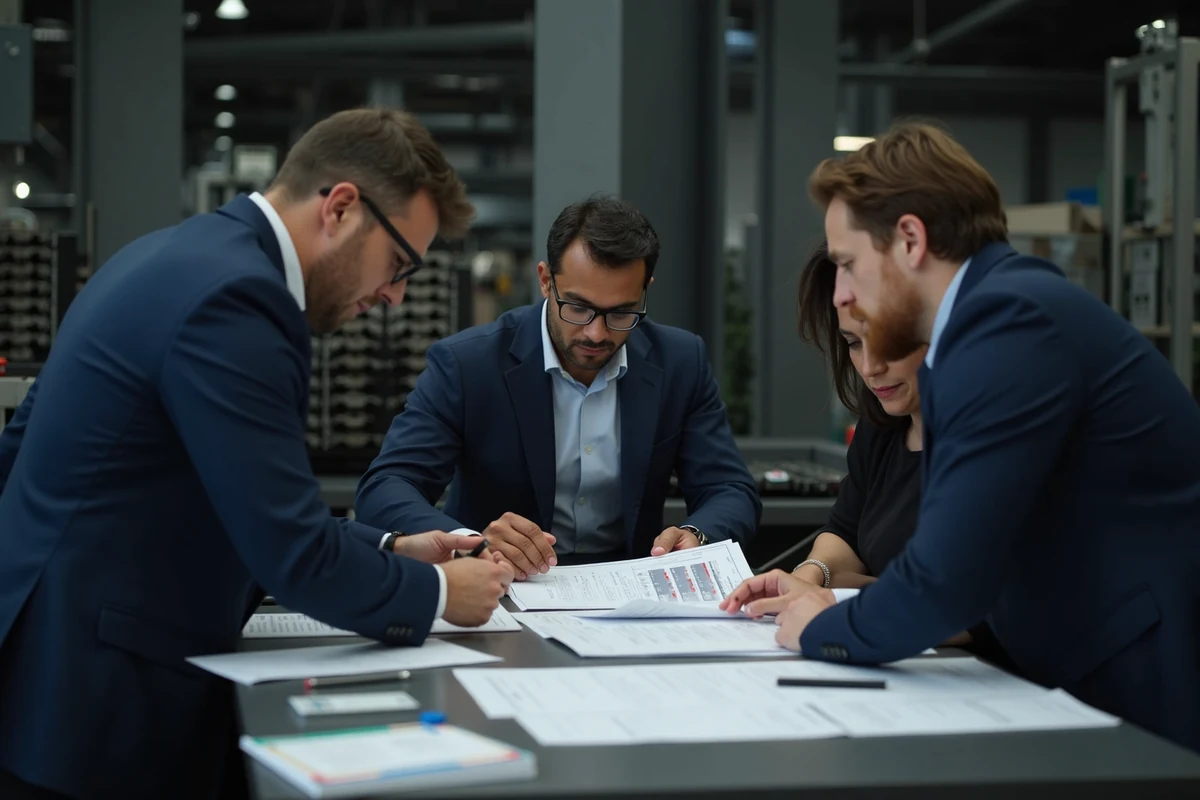 Review of contract documents by technical teams in chain and gear supply