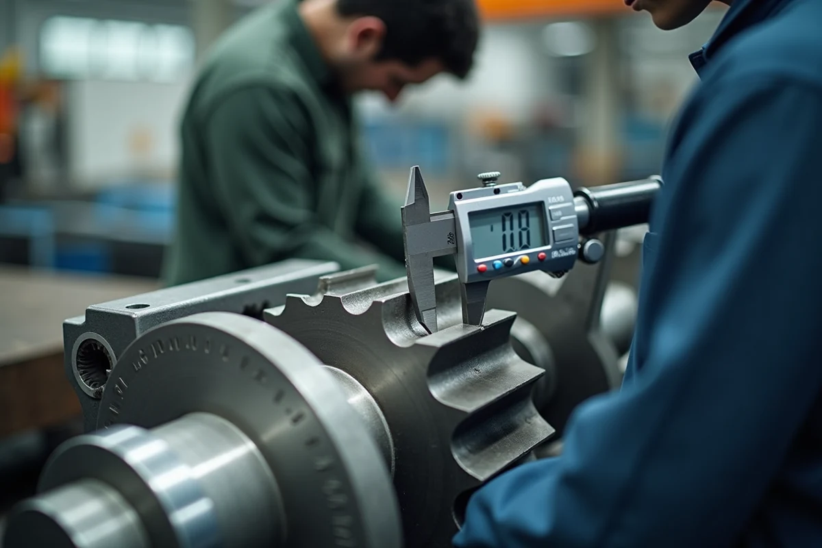 Quality control and precision measurement process in chain and gear manufacturing