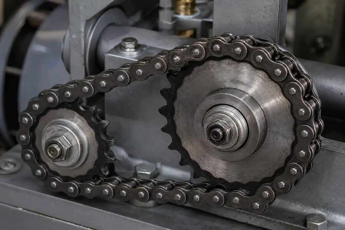 Chain sprocket failure analysis - Wear and fatigue inspection on an industrial chain system
