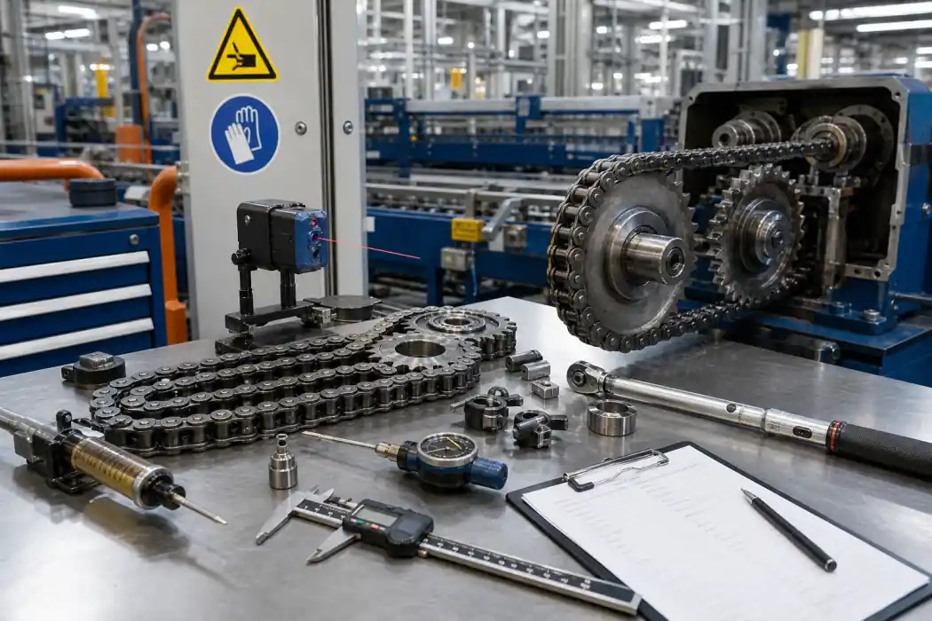 Vibration analysis and condition monitoring system for industrial chain failure detection