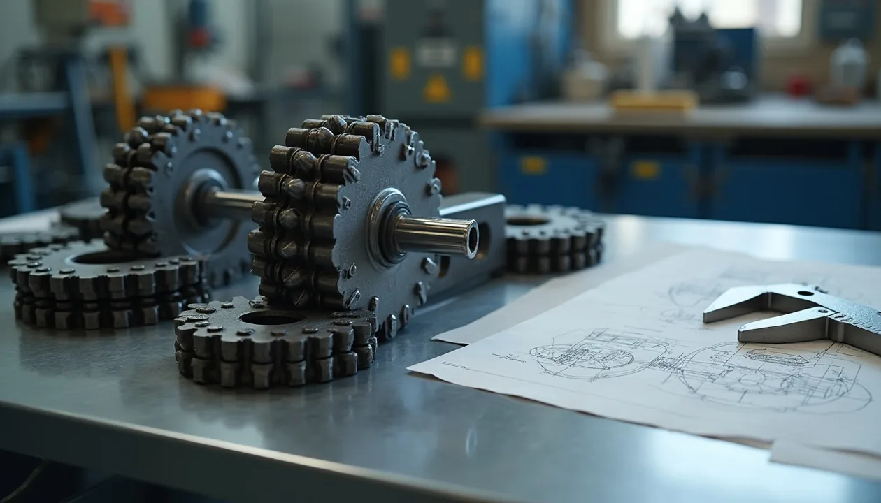 Technical control desk for a chain and sprocket supplier change